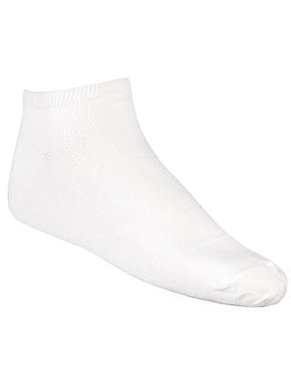 John Lewis & Partners Ankle Socks, One Size, Pack of 5, White