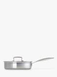 Le Creuset 3-Ply Stainless Steel Sauté Pan with Lid, 24cm