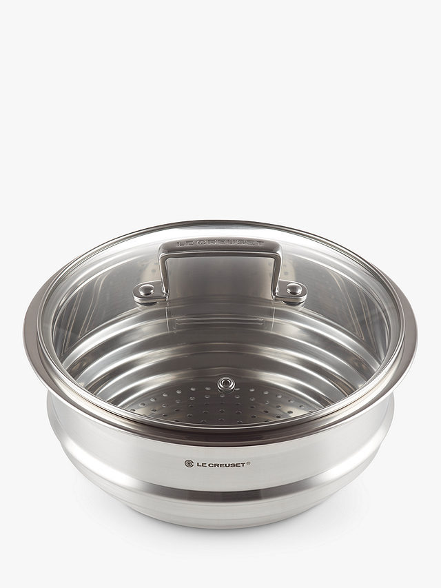 Le Creuset 3-Ply Stainless Steel Multi-Steamer with Glass Lid, 22cm