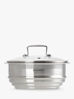 Le Creuset 3-Ply Stainless Steel Multi-Steamer with Glass Lid, 22cm