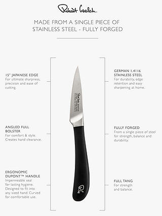 Robert Welch Signature Stainless Steel Vegetable Knife, 8cm