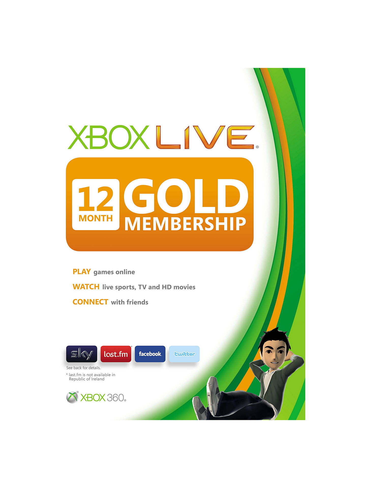 12 months of xbox live gold