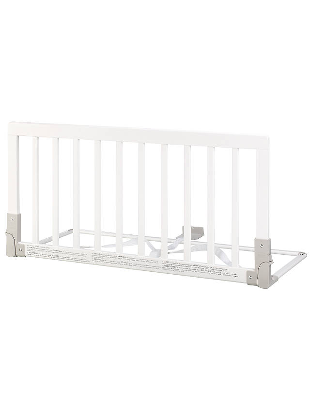 Babydan Wooden Bed Guard Rail White, Wooden Baby Bed Guard