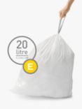 simplehuman Bin Liners, Size E, Pack of 20