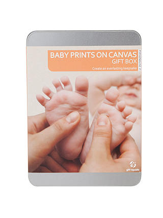 Baby Prints Canvas Gift Tin