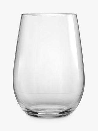 RIEDEL 'O' Riesling/ Sauvignon Stemless Glass, Set of 2, 355ml, Clear