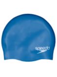 Speedo Plain Silicone Swim Cap, Junior, Royal Blue