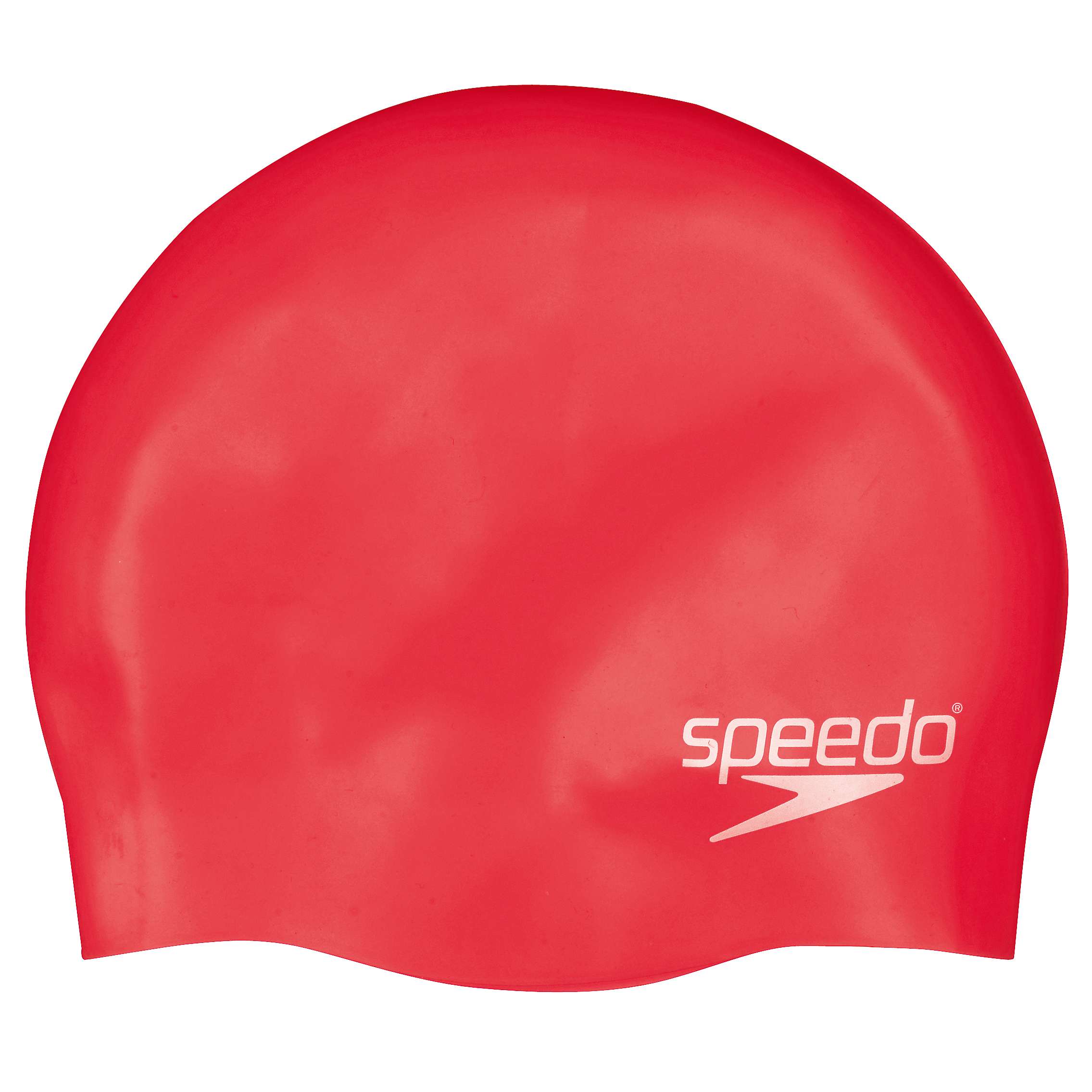 Buy Speedo Plain Silicone Swim Cap, Junior, Red Online at johnlewis.com