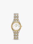 Citizen EW1264-50A Women's Eco-Drive Two Tone Bracelet Strap Watch, Gold/Silver