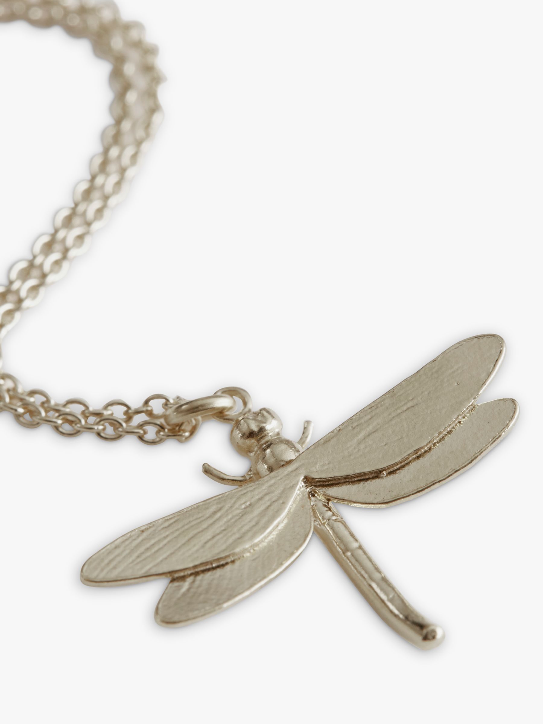 Buy Alex Monroe Dragonfly Pendant Necklace, Silver Online at johnlewis.com