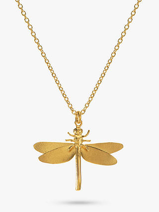 Alex Monroe Dragonfly Pendant Necklace, Gold