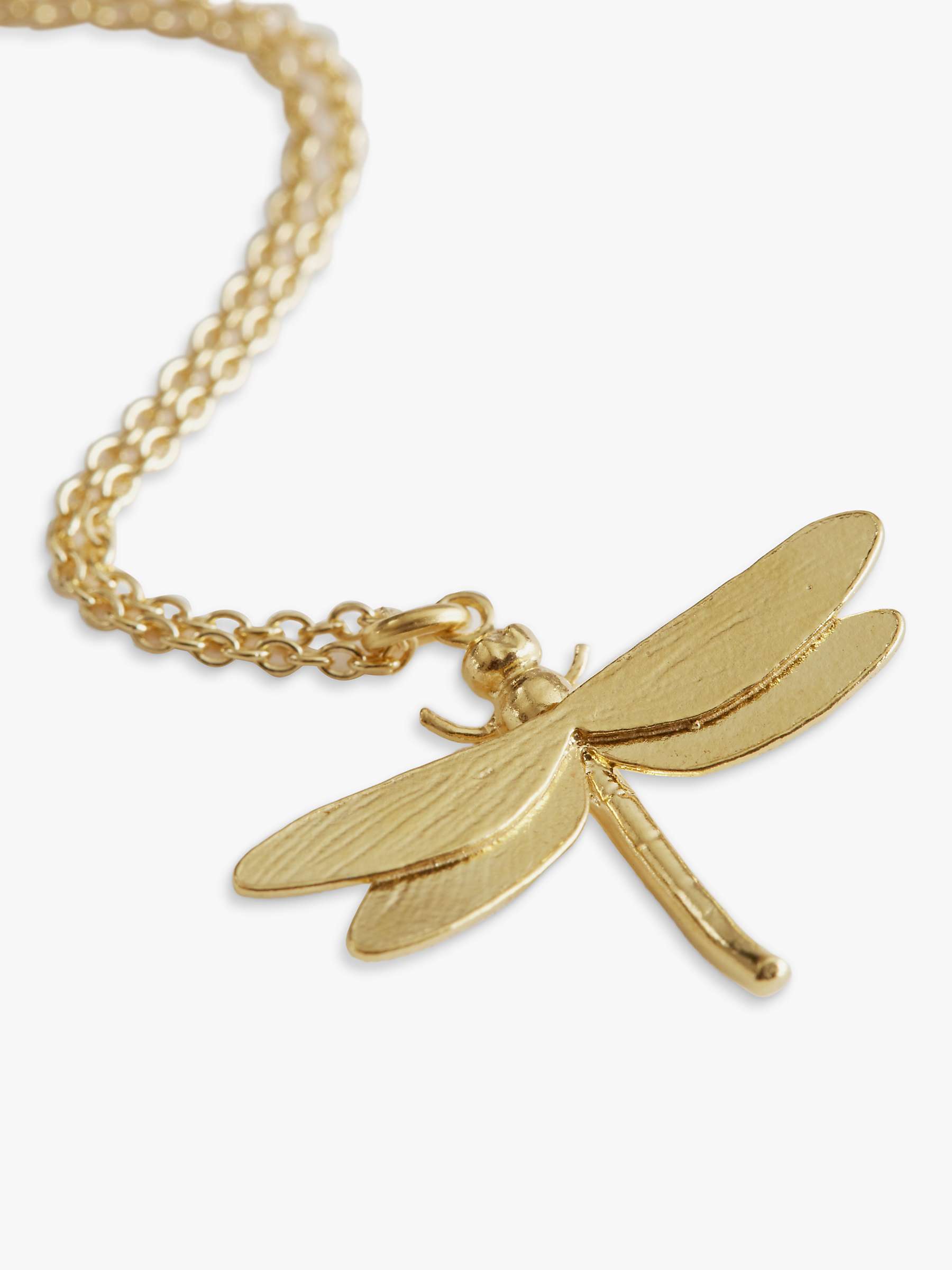 Buy Alex Monroe Dragonfly Pendant Necklace, Gold Online at johnlewis.com
