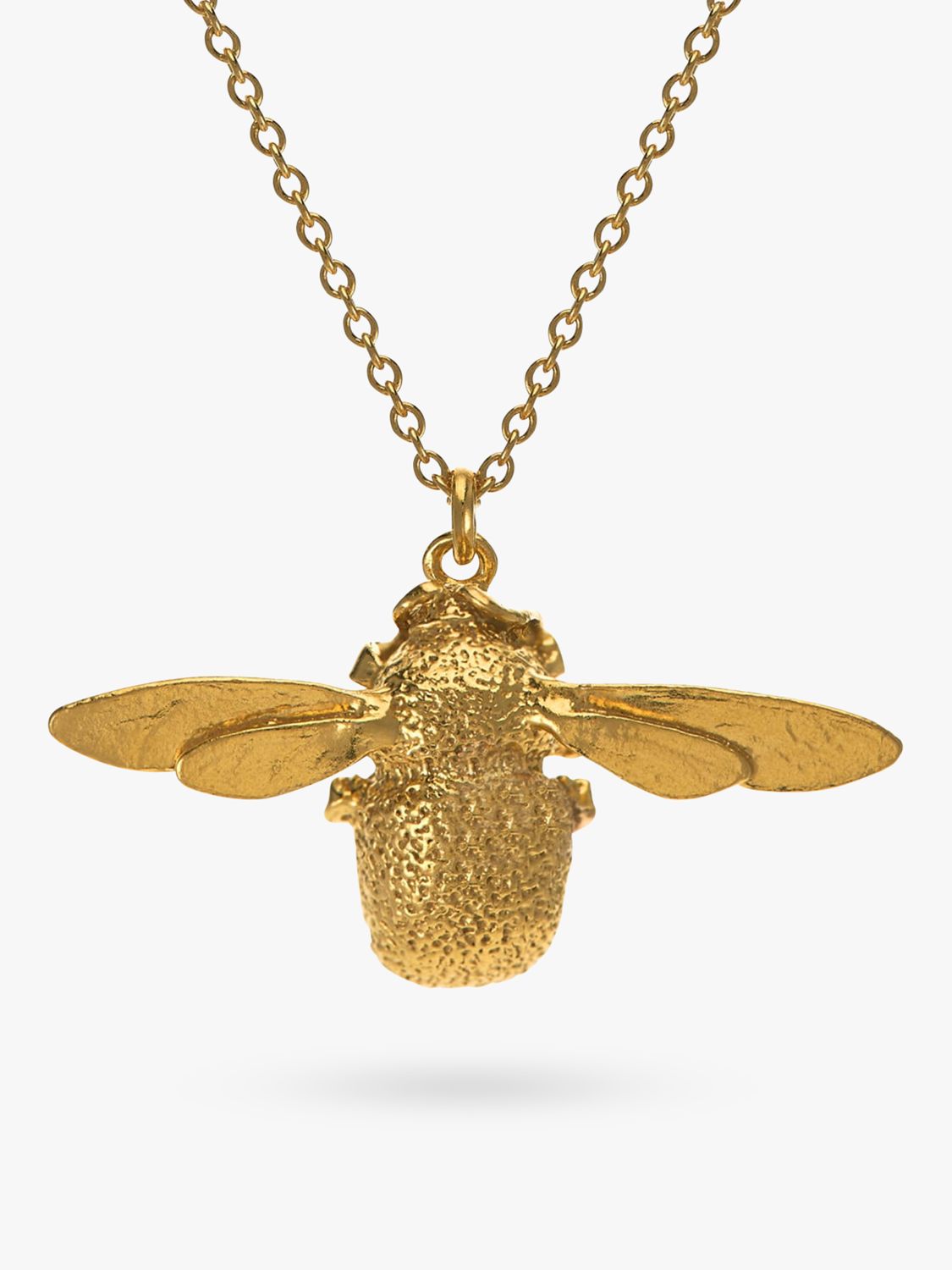 Alex Monroe 22ct Gold Vermeil Bumble Bee Pendant Necklace, Gold