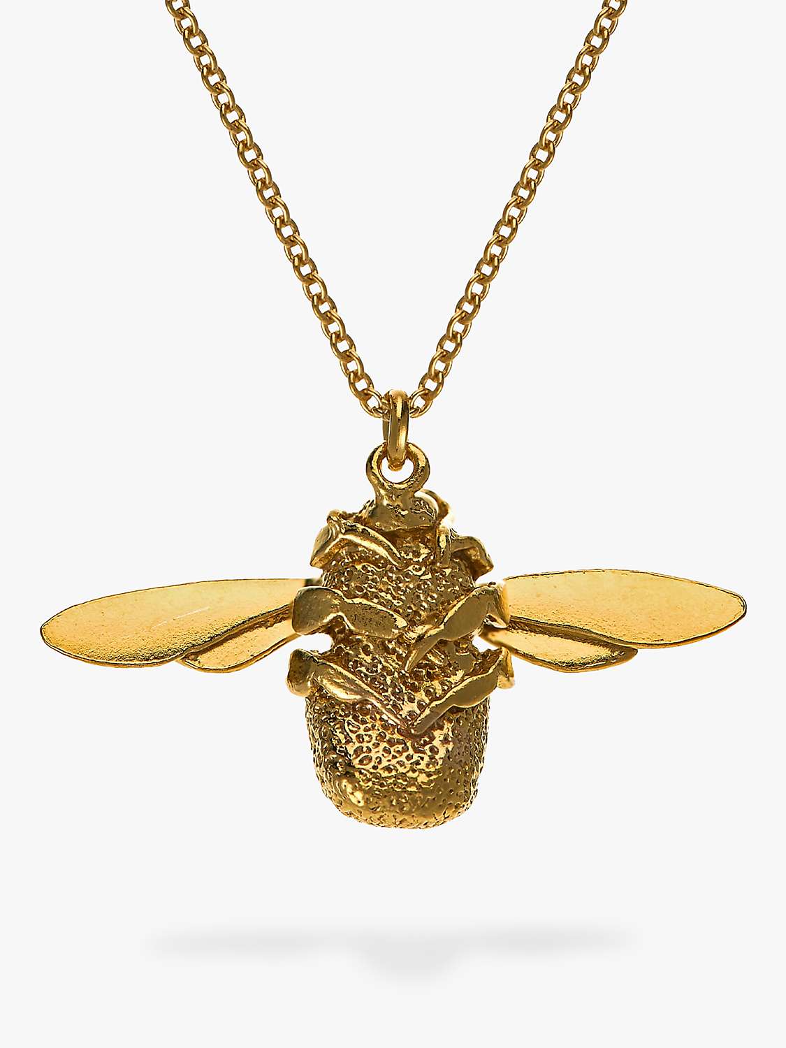 Buy Alex Monroe 22ct Gold Vermeil Bumble Bee Pendant Necklace, Gold Online at johnlewis.com