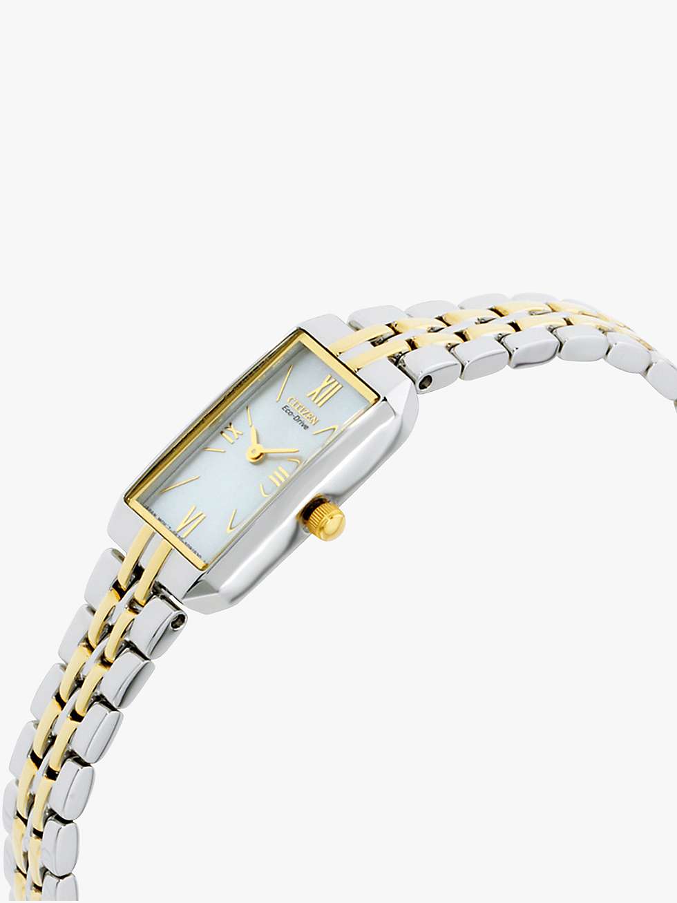 Buy Citizen EG2694-59D Women's Eco-Drive Silhouette Bracelet Strap Watch, Silver/Gold Online at johnlewis.com