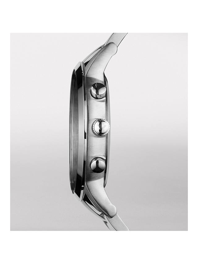 Emporio Armani AR2434 Men's Chronograph Date Bracelet Strap Watch, Silver/Black
