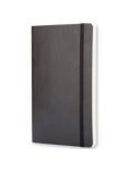 Moleskine Large Soft Cover Ruled Notebook, Black