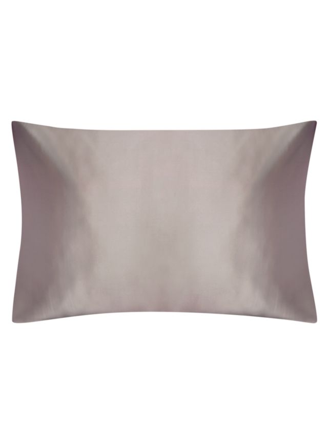 John Lewis Silk Standard Pillowcase, Ash Rose