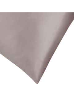 John Lewis Silk Standard Pillowcase, Ash Rose