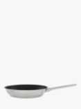 John Lewis & Partners Classic Stainless Steel Non-Stick Frying Pan, 28cm