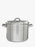 John Lewis & Partners Classic Stainless Steel Stockpot, 6.5L, 24cm