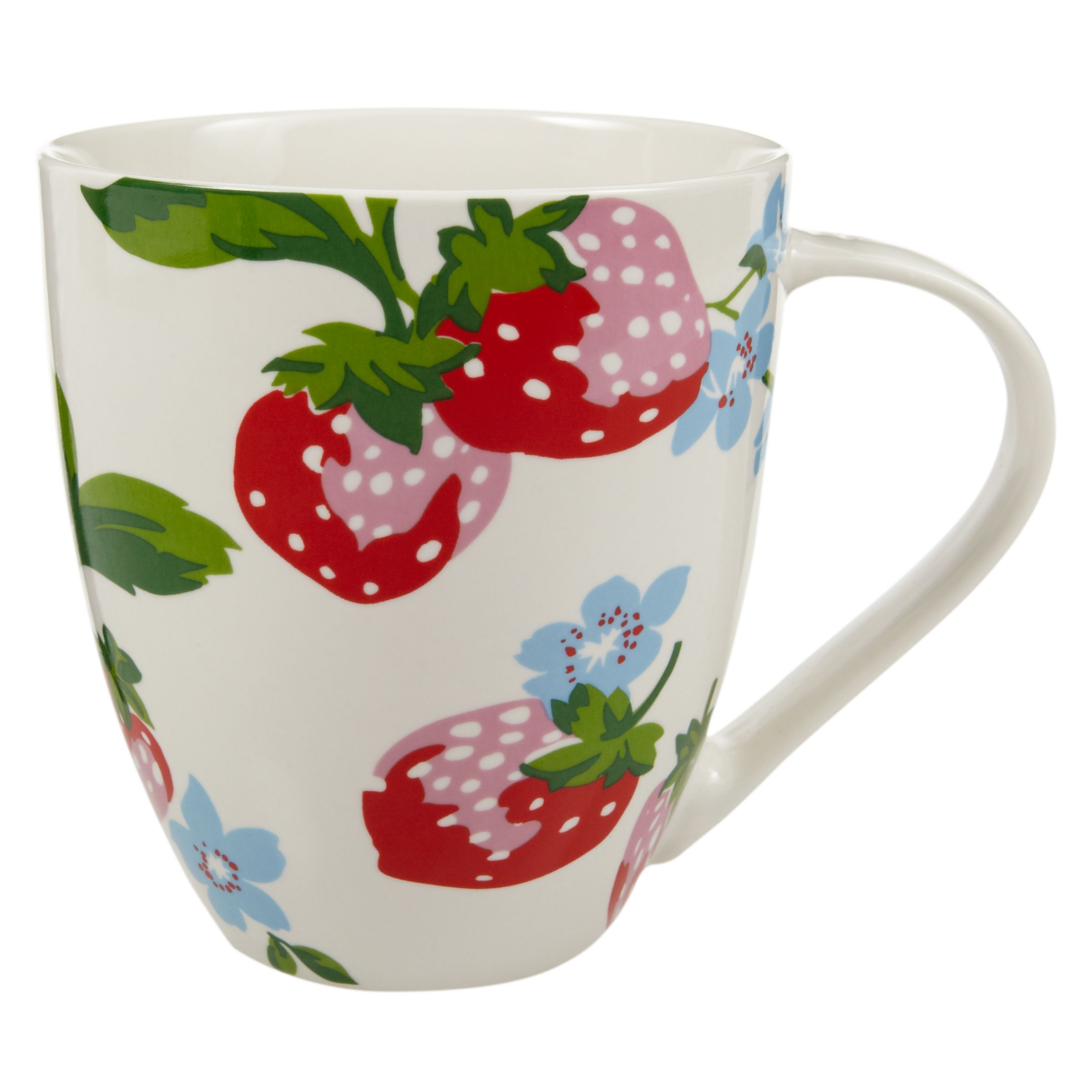 Cath Kidston Fine China Mug, Strawberry 