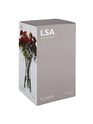 LSA International Flower Bouquet Flared Vase, H29cm, Clear