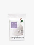 simplehuman Bin Liners, Size C, Pack of 20