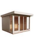 Crane Garden Buildings 3 x 3m Garden Studio, FSC-Certified (Scandinavian Redwood), Cream