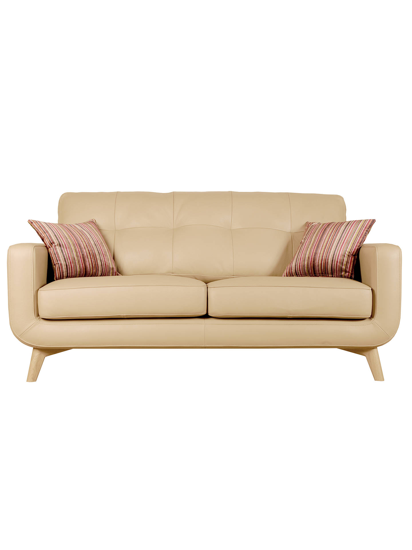 John Lewis Barbican Medium 2 Seater Leather Sofa, Prescott ...