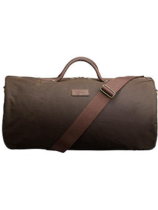 Barbour Wax Cotton Holdall, Olive