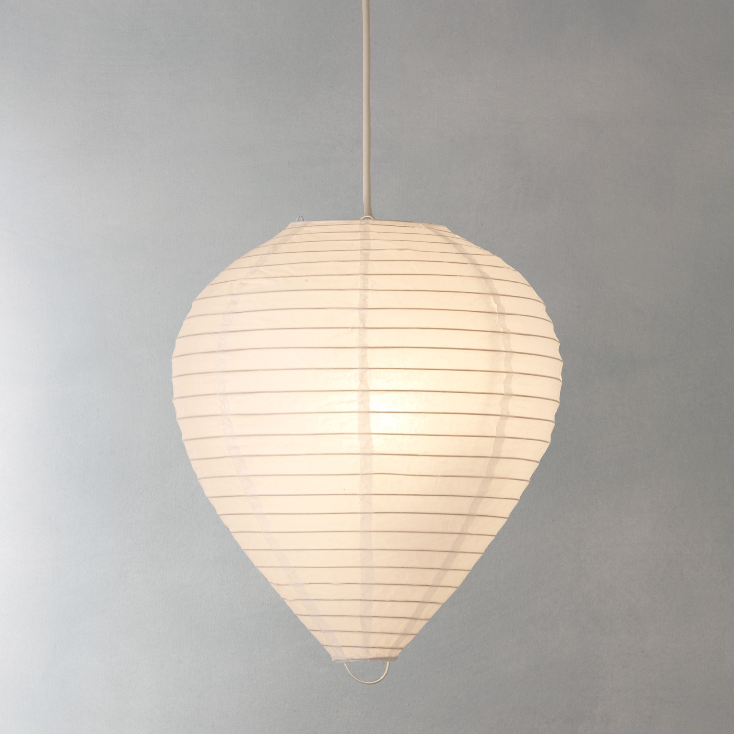 John Lewis The Basics Easy To Fit Paper Lantern Shade Egg Shaped