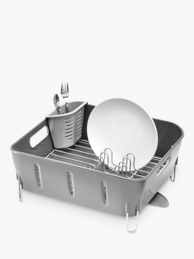simplehuman Compact Dish Drainer, Grey