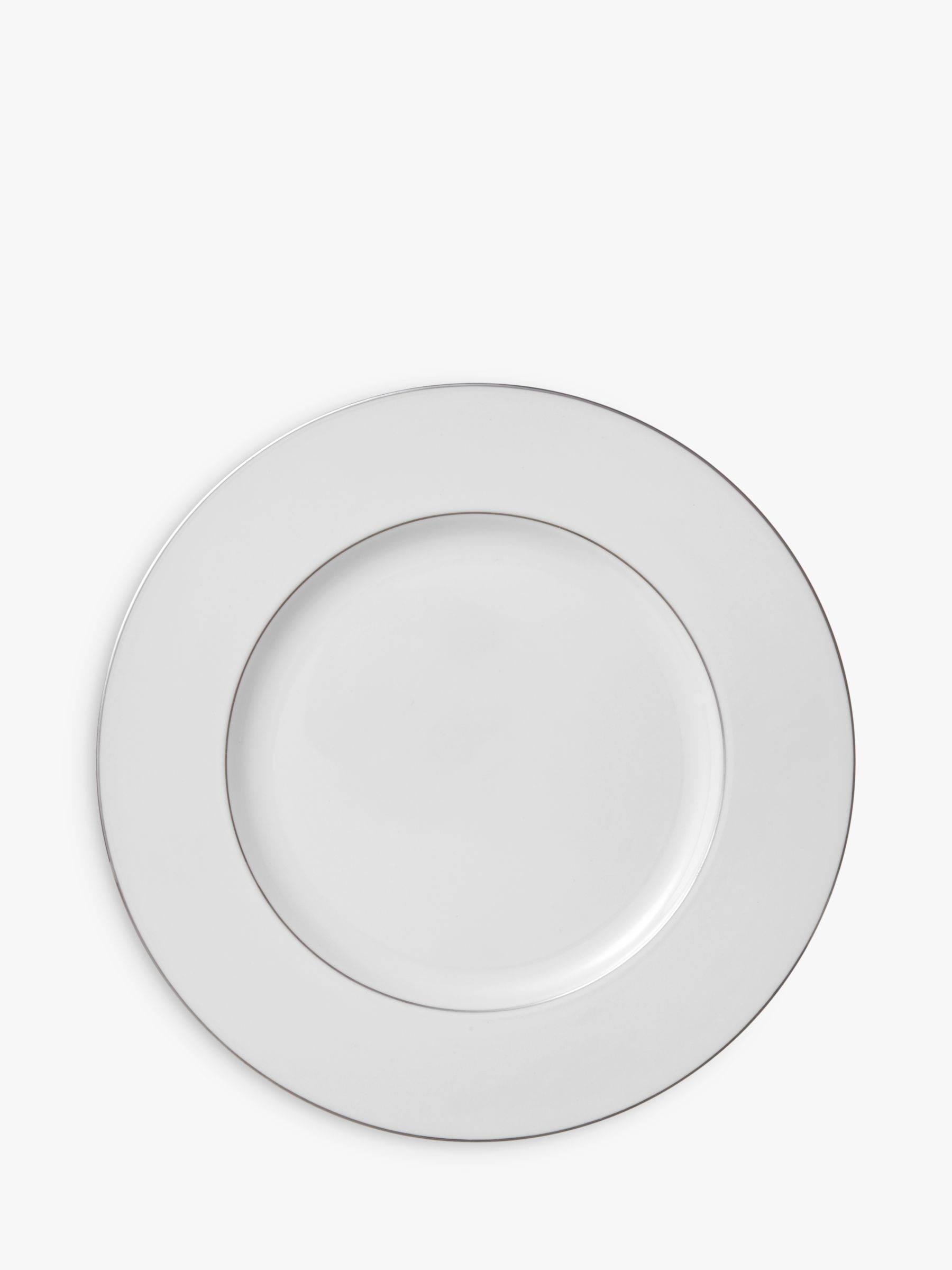 Wedgwood Signet Platinum Bone China Dinner Plate, 27cm, White