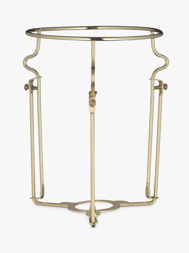 John Lewis & Partners Adjustable Shade Carrier, Brass, BC Fitting