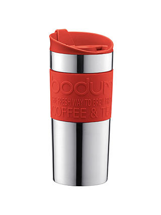 BODUM Vacuum Travel Mug, 350ml, Stainless Steel/Red