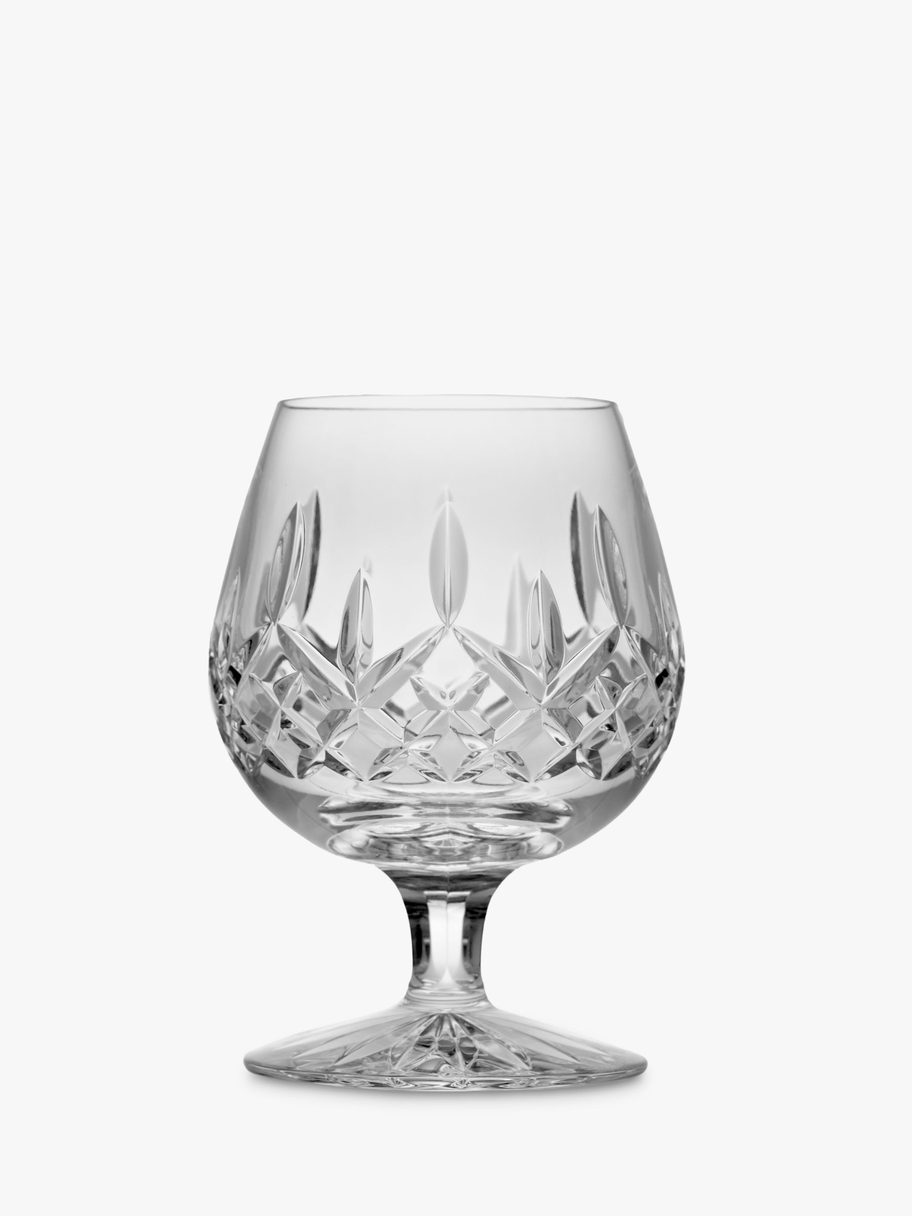 Solitaire Crystal Single 24% Hand Cut Lead Crystal Brandy Glass in Presentation Box 