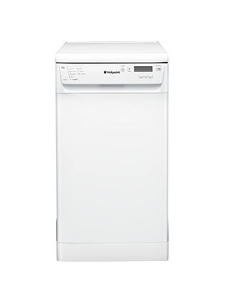 Hotpoint SDD910P Slimline Dishwasher, White