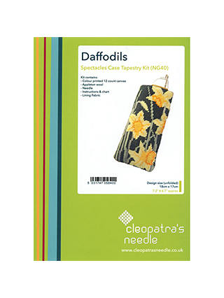 Cleopatra's Needle Daffodils Glasses Case Tapestry Kit