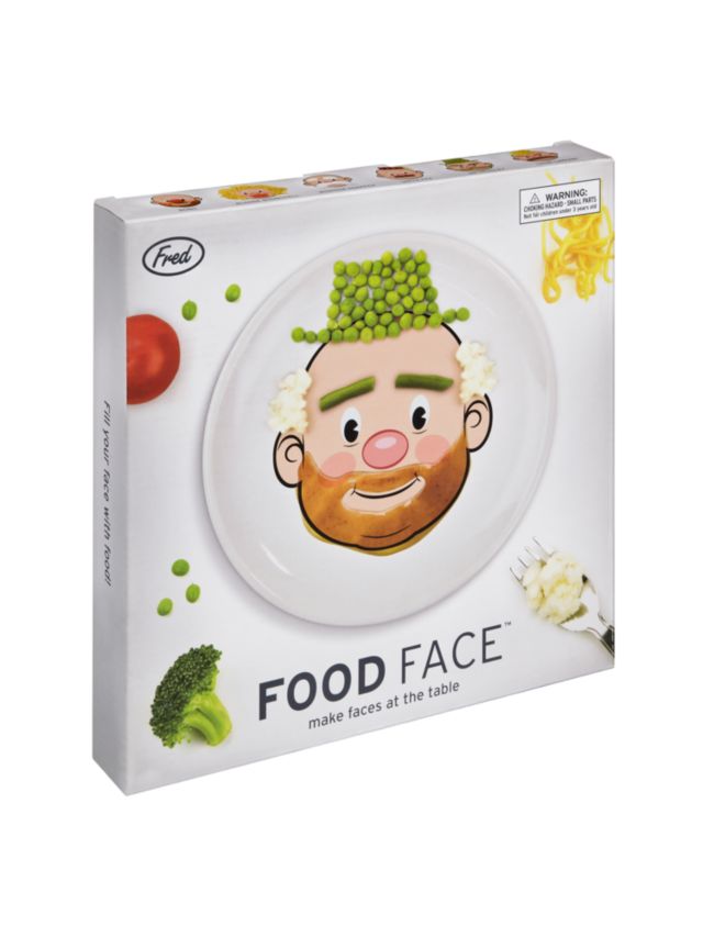 Fred and Friends Face Plates Plays with His Food Boy Girl Lot Of 2