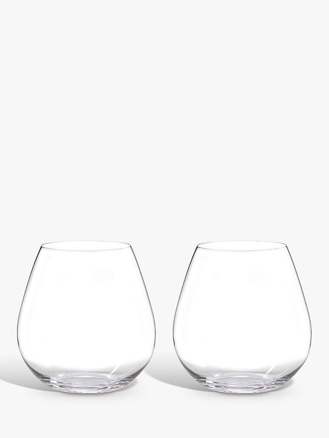 RIEDEL 'O' Stemless Pinot Noir / Nebbiolo Red Wine Glasses, 690ml, Set of 2