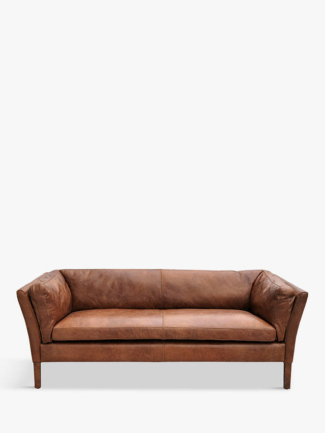 Halo Groucho 2 Seater Leather Sofa, Riders Nut