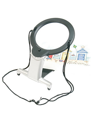 John Lewis Two-in-One Illuminated Hands-Free Magnifier