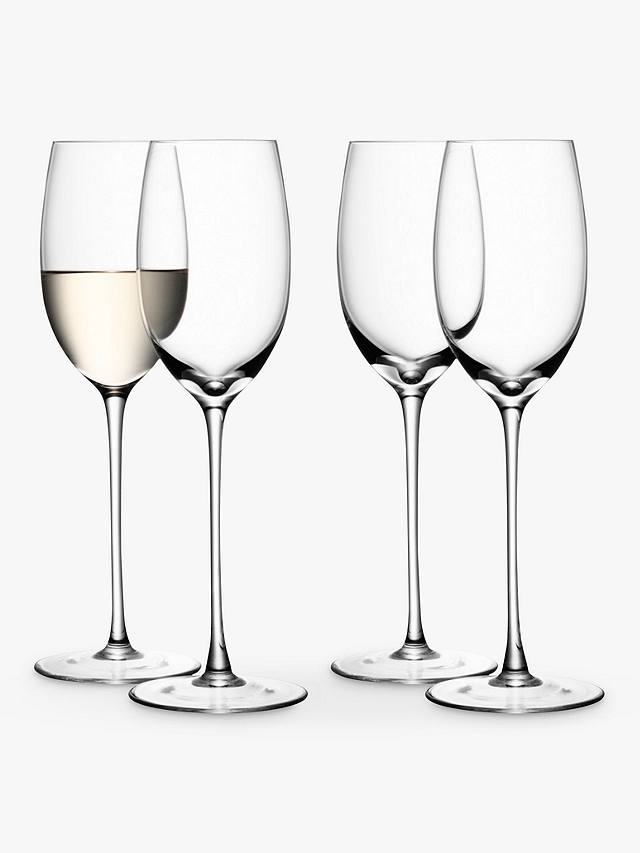 LSA International Wine Collection White Wine Glasses, 320ml, Set of 4, Clear