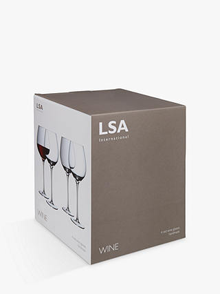 LSA International Wine Collection Red Wine Glasses, Set of 4, 700ml, Clear