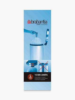 Brabantia PerfectFit Bin Liners, 40 - 45L - Size L, 10 Bags