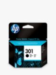 HP 301 Black Original Ink Cartridge, Single, Instant Ink Compatible