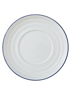 John Lewis & Partners Coastal Espresso Cup and Saucer, White/ Blue