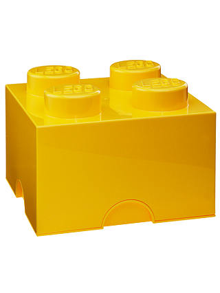 LEGO 4 Stud Storage Brick, Yellow