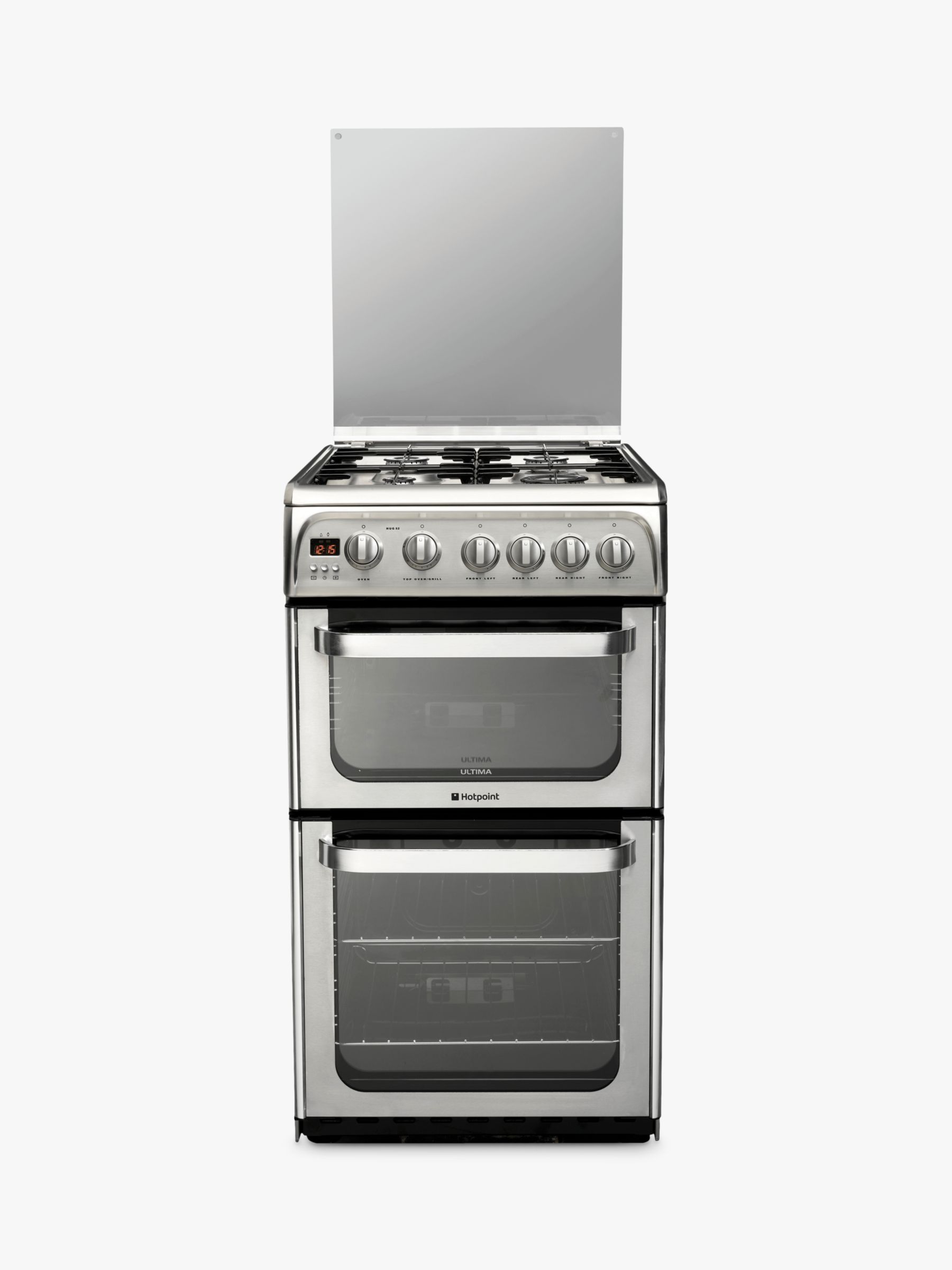 Hotpoint Ultima HUG52X Gas Cooker, Stainless Steel